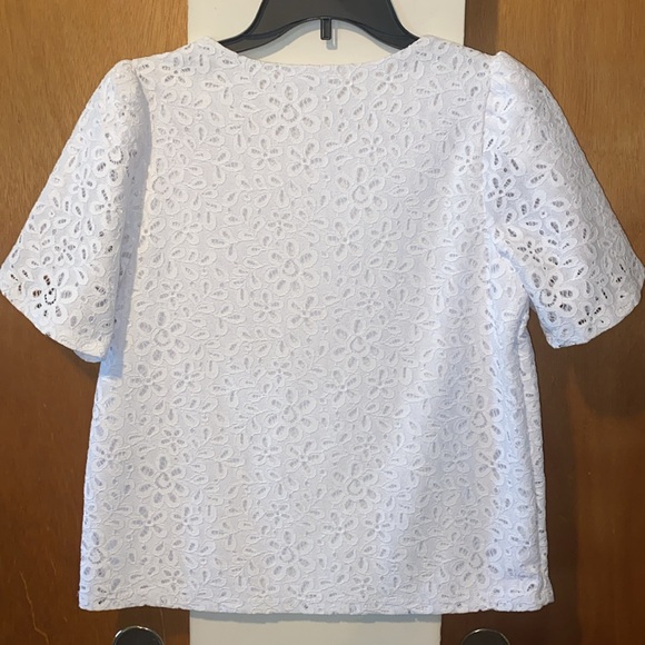 🤍NWOT Charter Club Eyelet Blouse - Picture 4 of 10